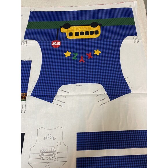Kids Back To School Vest Cut And Sew New - Picture 5 of 6